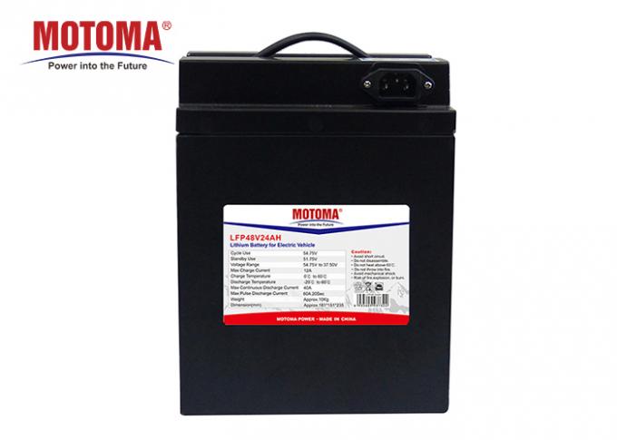 48V 24Ah Lifepo4 Lithium Battery ,  Electric Motorcycle Lifepo4 Battery With BMS 0