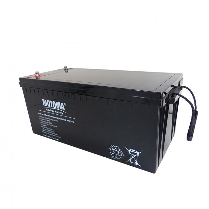 Long Cycle Life 12V 200Ah LiFePO4 Solar Battery Pack With CE UL Certification 0